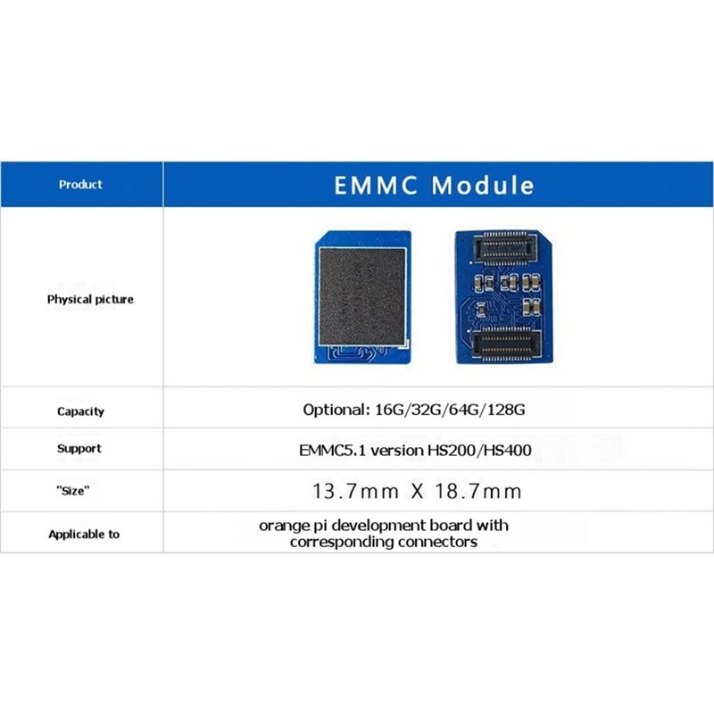 B04B-32GB EMMC Module For Oran - Orange Pi 5 Plus 32Gb ulasan dan harga